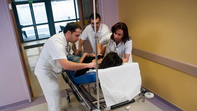 Saint George Hospital stands rebuilt as Beirut marks port blast anniversary. The hospital before the Beirut port blast. Photo: Saint George Hospital University Medical Center