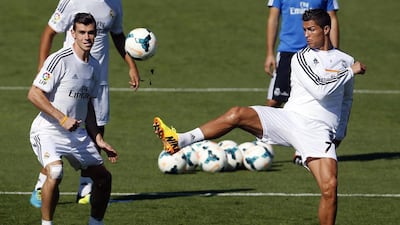 Real Madrid’s Gareth Bale, left, and Cristiano Ronaldo. Sergio Perez / Reuters