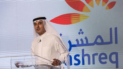 AbdulAziz Al Ghurair, chairman of Mashreq, has highlighted its new brand identity called ‘Rise Every Day’. Antonie Robertson / The National