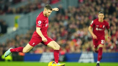 SUBS: James Milner - 7 The 36-year-old replaced Elliott in the 68h minute to make his 600th Premier League appearance. He was strong in the tackle and anticipated danger before it could develop. AP