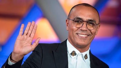 Moroccan actor and TV host Abdellah Mountassir Skalli poses for pictures during the 18th annual Marrakech International Film Festival, in Marrakech, Morocco, on Wednesday, December 4, 2019. AFP