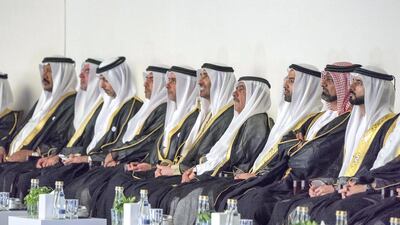The ceremony took place in the presence of members of the UAE’s royal families, ministers, dignitaries and VIPs, who gathered at the site on the Abu Dhabi Corniche in celebration of UAE’s Founding Father. Mohamed Al Hammadi / Crown Prince Court - Abu Dhabi