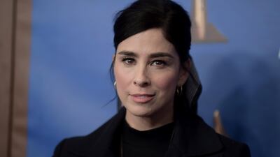 Stand-up comedian Sarah Silverman also attends the LA event. AP
