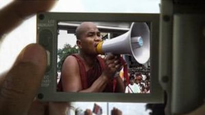 The film Burma VJ was initially planned as a half-hour portrait of a man who reported on the suffering of the Burmese people, but it became a much different project when monks took to the streest in anti-government protests.