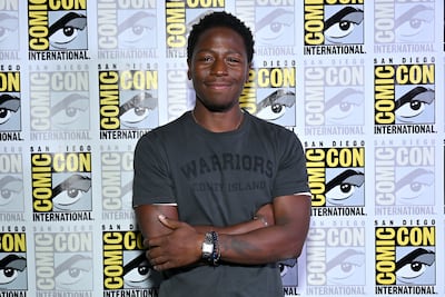 David Jonsson attends the Marvel Studios Panel at the San Diego Comic-Con and is revealed as the star of Blank Panther 4. Getty Images