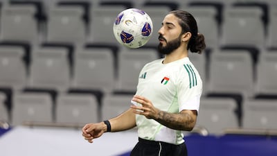 Erik trains with the UAE team for the World Cup qualifier on Saturday