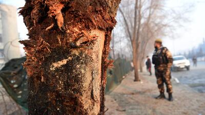 Wahid Majroh, a spokesman for the ministry of public health, said 11 dead and 25 wounded had been brought to city hospitals after the blast in an area of the city not far from the U.S. Embassy and other foreign missions. Wakil Kohsar / AFP Photo