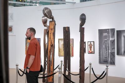 Efie Gallery pavilion at Burj Plaza, Downtown Dubai. Khushnum Bhandari / The National