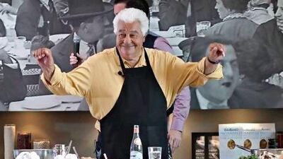 The chef and author Antonio Carluccio at his restaurant in The Dubai Mall. Jeff Topping / The National