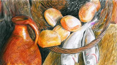 Aisha Abdalla is on display at Danat 2015. Courtesy Art Couture