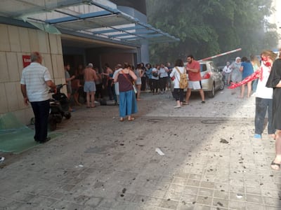 Saint George Hospital following the blast. Photo: Saint George Hospital University Medical Centre