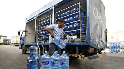 Abu Dhabi’s National Food Products Company markets the Oasis water brand. Jeff Topping / The National