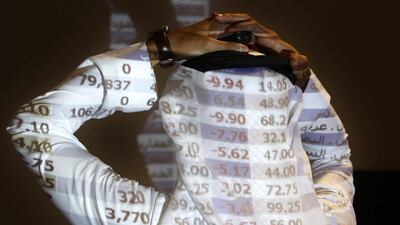 The Tadawul All Share Index yesterday gained 1.6 per cent at 10,903.04 on Sunday, August 24. Hassan Ammar / AP Photo