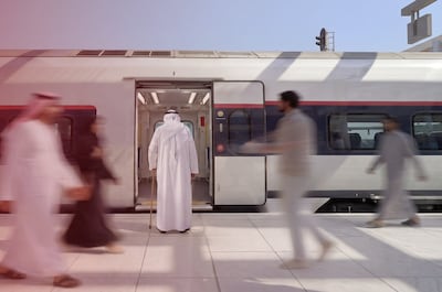 Etihad Rail has launched a new safety campaign before the passenger launch. Photo: Etihad Rail