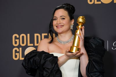 Lily Gladstone, 37, has become the first indigenous person to win Best Actress at the Golden Globes. AP