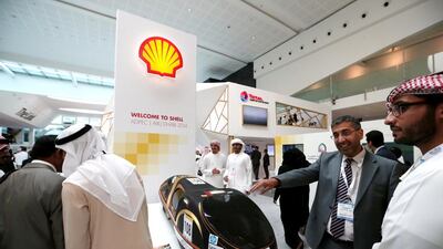 The Shell booth at Adipec 2014. Christopher Pike / The National