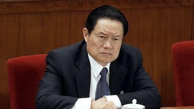 Zhou Yongkang, above, was described by US diplomatic cables as controlling China's oil monopoly. Nelson Ching / Bloomberg News