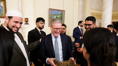 Mr Kelwick attends an iftar reception at 10 Downing Street with UK Prime Minister Keir Starmer in March. Photo: Simon Dawson / No 10 Downing Street