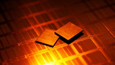 A Samsung memory chip. Every time AI is used, the bill climbs. Bloomberg
