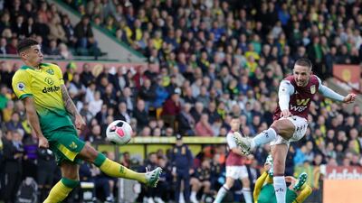 Conor Hourihane of Aston Villa scores his sides fourth goal. Getty Images