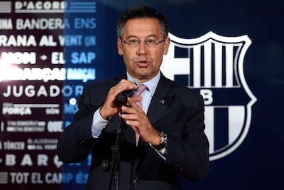 Former Barcelona president Josep Maria Bartomeu. AFP