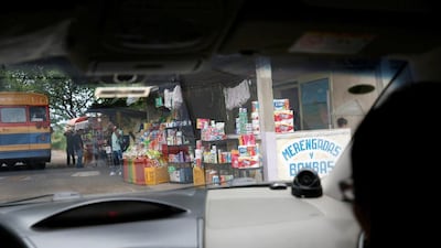 Staple items and hygiene products, most smuggled in from Colombia, are seen at a stall next to a road in Boca del Grita, Venezuela. Carlos Garcia Rawlins/Reuters