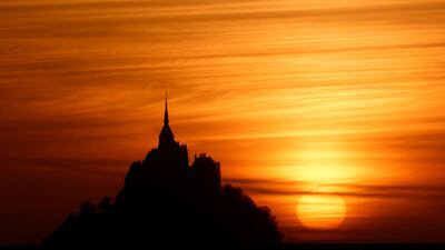 Mont Saint-Michel at sunset in the west of Normandy region, France. Reuters