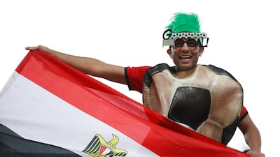 A fan before the Egypt vs Uruguay match at Ekaterinburg Arena, Yekaterinburg, Russia. Damir Sagolj / Reuters