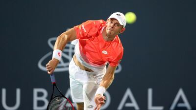 South Africa's Kevin Anderson returns to the capital a year after beating Roberto Bautista Agut 6-4, 7-6 in the 2017 summit clash. Suhaib Salem / Reuters