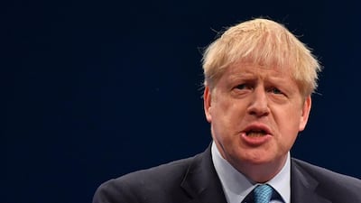 Downing Street said Boris Johnson would give details of a "fair and reasonable compromise" in his closing address to the Conservative party conference in Manchester. AFP