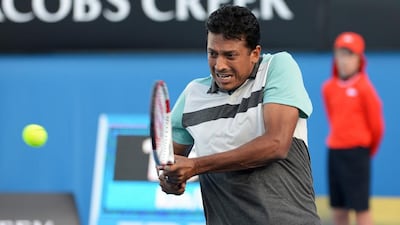 Mahesh Bhupathi, pictured playing in 2014, is India's Davis Cup captain.