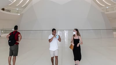 A tour of the UAE Pavillion at EXPO 2020. (Photo: Antonie Robertson / The National)