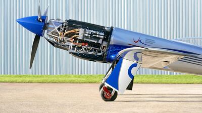 Rolls-Royce's 'Spirit of Innovation' aircraft aims to exceed 480kph to break the speed record for electric-powered flight. Courtesy Rolls Royce
