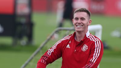 Goalkeeper Dean Henderson of Manchester United at training. Getty