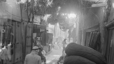 An atmospheric shot of the Abu Dhabi souq taken around 1960. Courtesy: BP Archive