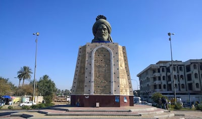 The statue of Abbasid caliph Abu Jaafar Al Mansur in Baghdad. Alamy
