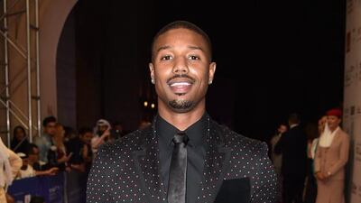 Michael B Jordan attends the opening night gala of Room at the Dubai International Film Festival. Gareth Cattermole / Getty Images