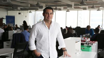 Alexander Kappes of digital marketplace Classifieds Middle East says competition is aggressive at a start-up. Pawan Singh / The National