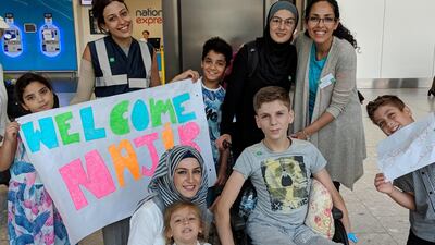 Najib Ali arrived in the UK for his surgery this week. Courtesy Goodwill Caravan