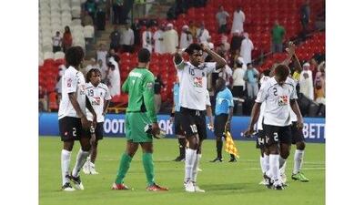 Despondent Hekari United players reflect on their emphatic Club World Cup defeat at the hands of Al Wahda last night.