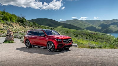 A red Mercedes-Benz GLS 580 is a contender in the big, luxury SUV sphere. All photos: Mercedes-Benz
