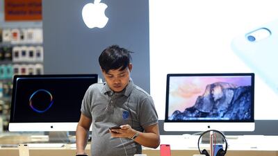 There would be no long-term impact on resellers or changes to their current prices of Apple devices when the Cupertino company starts opening outlets in the UAE. Satish Kumar / The National