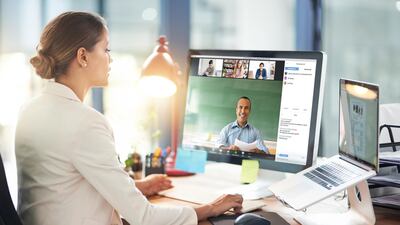 More than two thirds of people suffer from dry eyes in the UAE, and one cause is too much screen time. Courtesy: Zoom