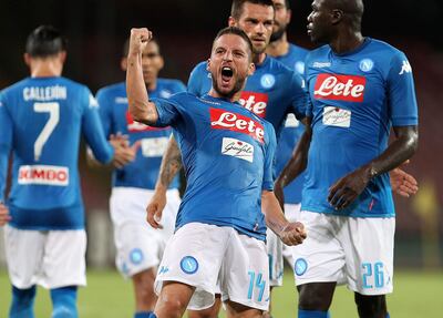 Napoli striker Dries Mertens. Francesco Pecoraro / Getty Images