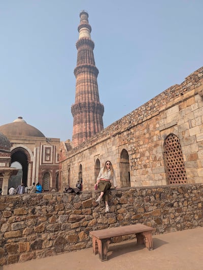 Qutub Minar, a 12th-century brick minaret and Unesco World Heritage site, is a 13-minute drive from the hotel. Hayley Kadrou / The National