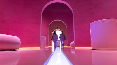 Museum of the Future. Explore the museum’s Al Waha Zone, dedicated to forward thinking therapies involving sound and light. All photos Antonie Robertson/The National
