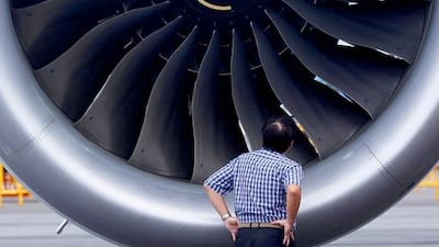 Rolls-Royce spends US$1 billion annually on research and development of its aircraft engines. Above, a Rolls-Royce engine fitted on a Boeing 787 Dreamliner. Chris McGrath / Getty Images