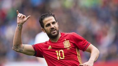 Spain’s Cesc Fabregas announced his retirement after two decades in the game. EPA