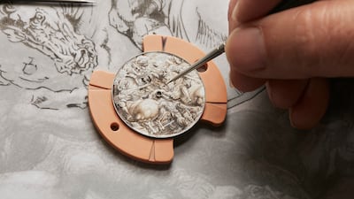 Watch collectors can commission Vacheron Constantin to emulate an artwork from the Louvre Paris on a dial. Photo: Vacheron Constantin