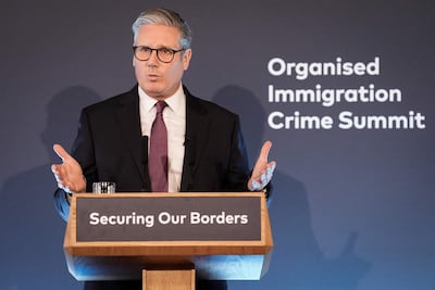 Britain's Prime Minister Keir Starmer is being urged to put migrants in cheaper accommodation than hotels. AFP